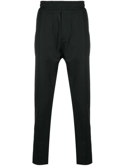 Low Brand Elasticated Waist Tailored Trousers - Black