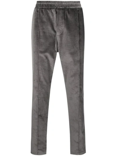 Low Brand Elasticated Waist Corduroy Trousers - Grey
