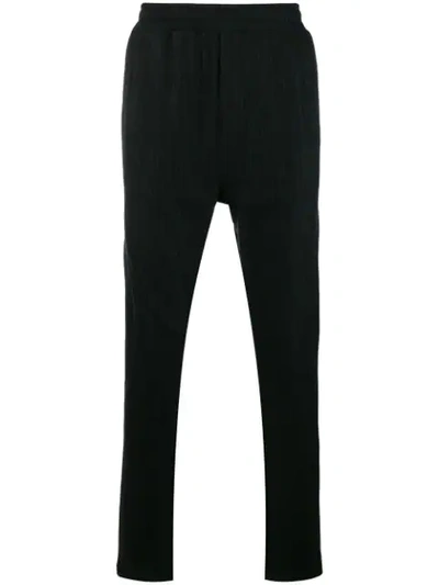 Low Brand Pinstripe Trousers - Black