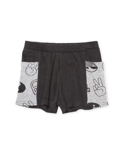 Terez Contrast Pocket Short In Nocolor