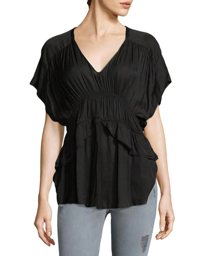 Iro Gisele Gathered Top In Nocolor