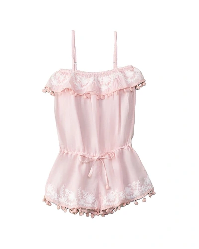 Melissa Odabash Beach Romper In Pink