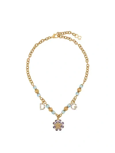 Dolce & Gabbana Charm Necklace In Gold