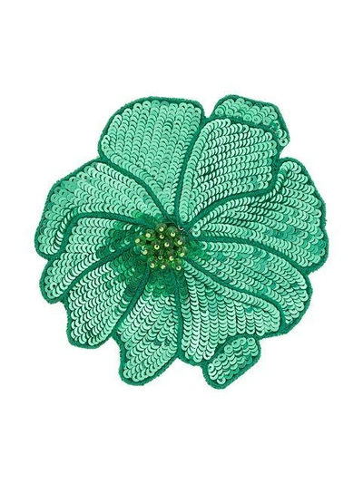 Racil Flower Brooch - Green