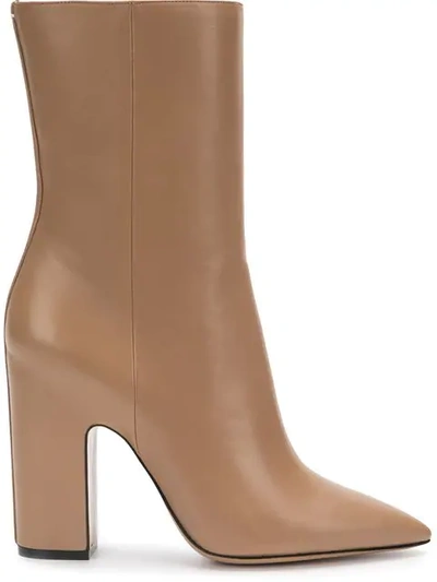 Maison Margiela Pointed Toe Ankle Boots - Neutrals