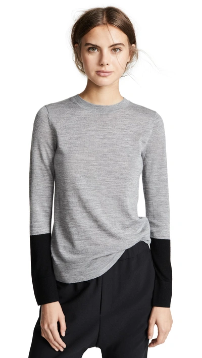 Club Monaco Mackenzie Colorblock Sweater In Grey Multi