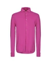 Altea Solid Color Shirt In Fuchsia