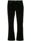 Saint Laurent Cropped Slim-fit Jeans In Black