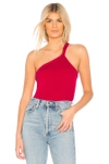 Bailey44 Natasha One Shoulder Sweater In Red