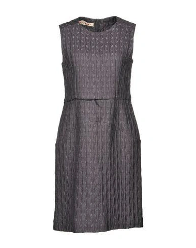 Marni Knee-length Dresses In Dark Brown