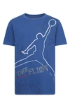 Jordan Kids' Flight Stamp Graphic T-shirt In Industrial Blue