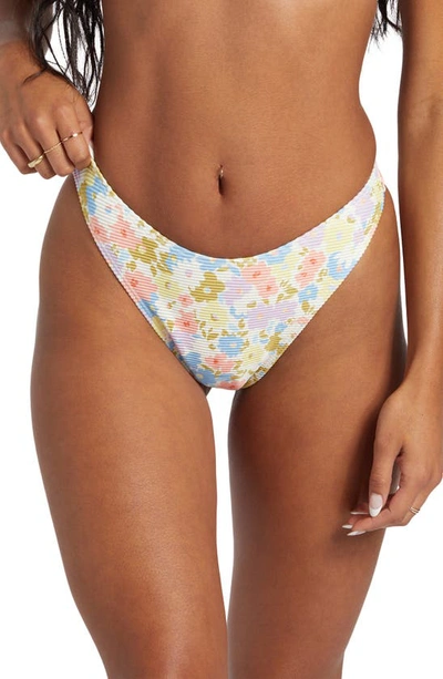 Billabong Dream Chaser Tanlines Hike Bikini Bottoms In Pink Multi