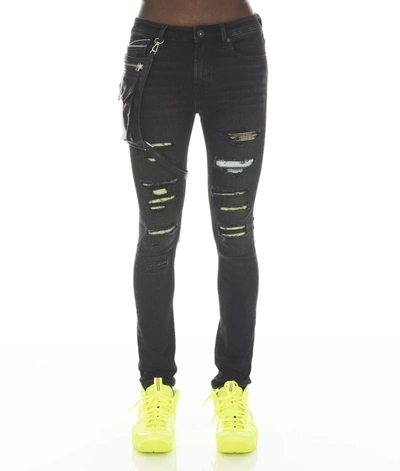 Cult Of Individuality Punk Super Skinny In Gradient In Multi