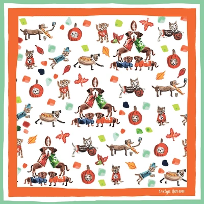 Created By Fall About Dogs Bandana Scarf In Multi