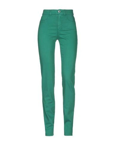 Armani Jeans Casual Pants In Green