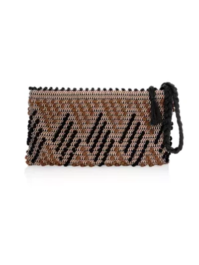 Antonello Tedde Piattina Rombi Clutch In Nocciola