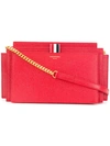 Thom Browne Chain Strap Accordion Clutch In Red