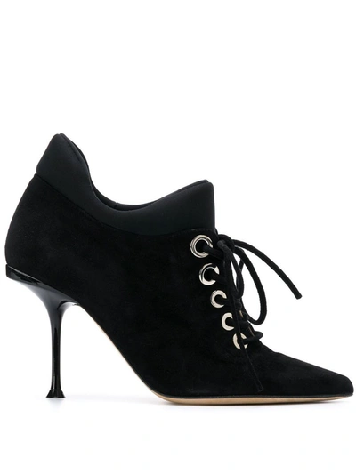 Sergio Rossi Sr Milano Ankle Booties In Black