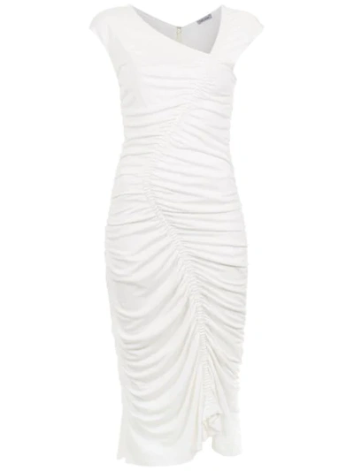 Tufi Duek Midi Slim Fit Dress In White