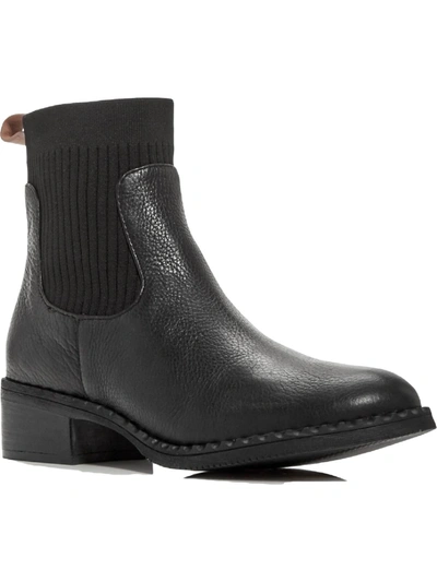 Gentle Souls By Kenneth Cole Best Chelsea Womens Leather Embossed Ankle Boots In Black
