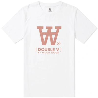 Wood Wood Ace Logo Tee In White