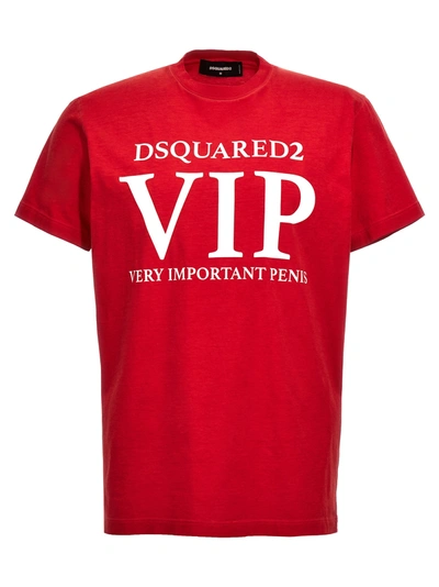 Dsquared2 Vip T-shirt In Red