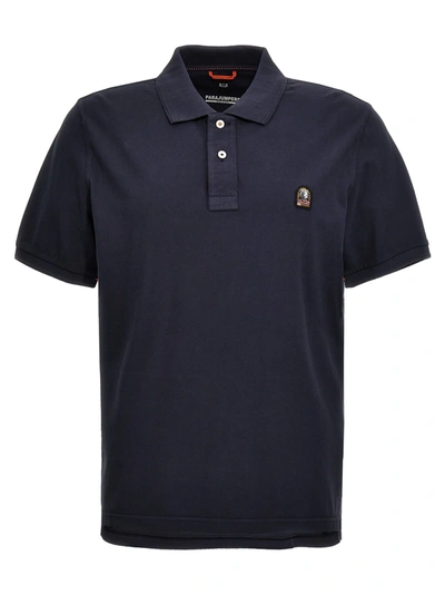 Parajumpers Logo Patch Shirt Polo In Blue