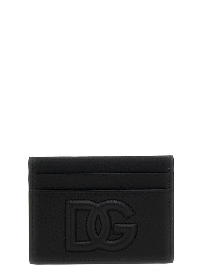 Dolce & Gabbana Logo Card Holder Wallets, Card Holders In Black