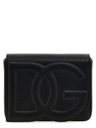 Dolce & Gabbana Dg Logo Bag Crossbody Bags In Black