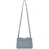 Chloé Chloe Blue Mini Roy Double Zip Bag In 4e2 Washedb