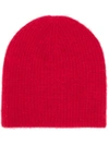 Warm-me Harry Rib Knit Hat - Red