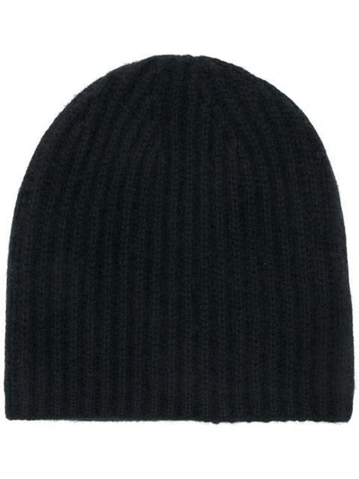 Warm-me Alexa Rib Knit Hat - Black