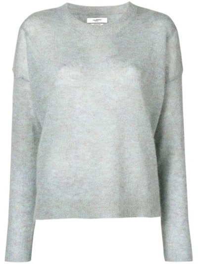 Isabel Marant Étoile Cliftony Speckled Pullover In Blue
