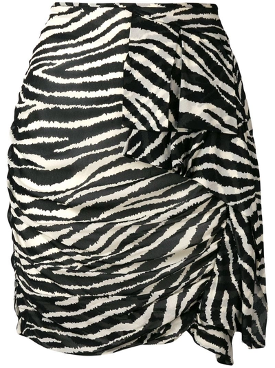 Isabel Marant Étoile Zebra Print Ruffled Mini Skirt - Neutrals In Nude & Neutrals
