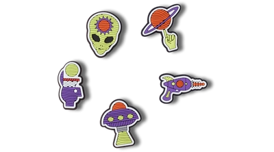 Jibbitz Extra Terrestrial 5 Pack In Green