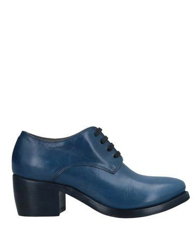 Rocco P Lace-up Shoes In Blue