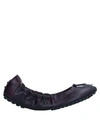 Tod's Ballet Flats In Deep Purple