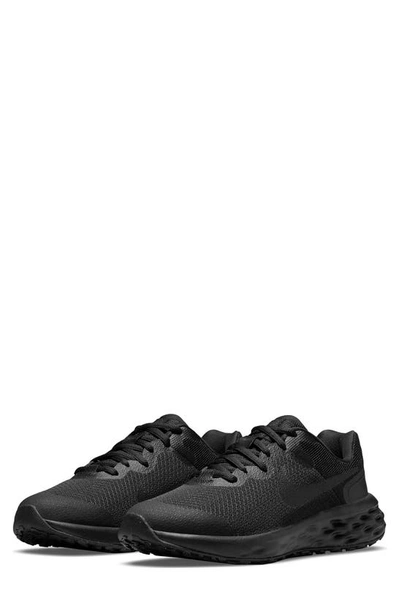 Nike Kids' Revolution 6 Sneaker In Black/ Black