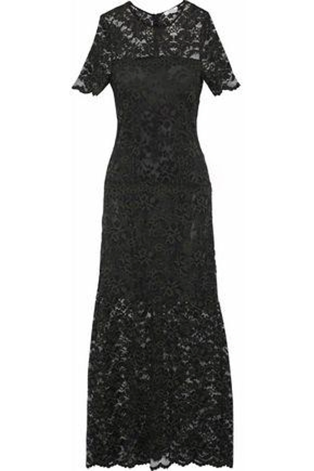 Ganni Flynn Lace Maxi Dress In Forest Green | ModeSens
