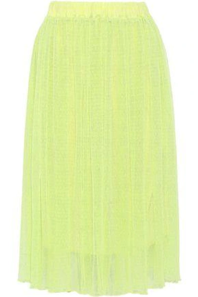 Baum Und Pferdgarten Woman Sigrid Neon Point D'esprit Tulle Skirt Lime Green