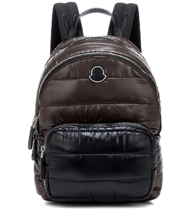 Moncler Kilia Medium Quilted Backpack In Brown