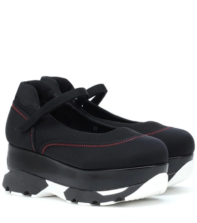 Marni Scuba Flatform Sneakers In Black