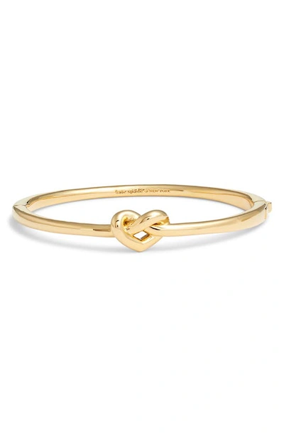 Kate Spade Loves Me Knot Bangle In Gold