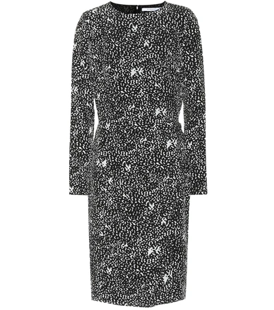 Givenchy Leopard Silk Crêpe Dress In Black