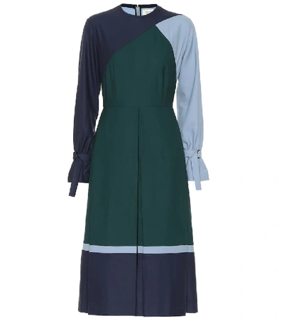 Bodice Studio Merino Wool Midi Dress In Green