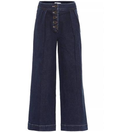Rejina Pyo Brodie High-rise Wide-leg Jeans In Blue