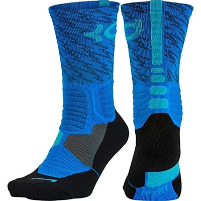 Nike Kd Hyper Elite Basketball Socks In Photo Blue/omega Blue
