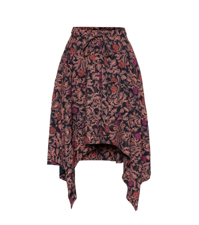 Proenza Schouler Paisley Handkerchief-hem Skirt In Multicoloured