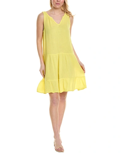 Michael Stars Scarlett Flounce Midi Dress In Yellow