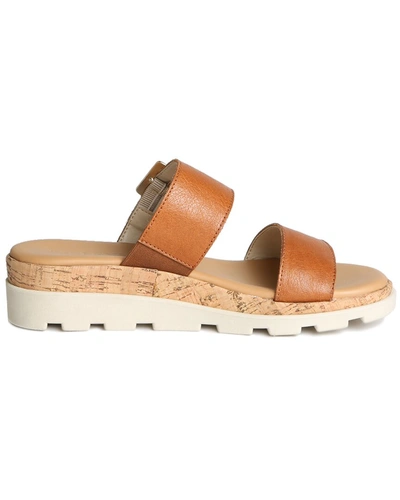 The Flexx Woodstock Leather Sandal In Orange